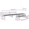 Salon de jardin 4 pcs bois de pin imprégné 568313568313