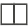 Pieds de table à manger en forme de T, 2 pièces, anthracite, 100 x 35 x (72-73) cm, acier 568316568316