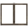 Pieds de table à manger en T, 2 pièces, noir, 100 x 35 x (72-73) cm, acier 568317568317