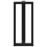 Pieds de table de bar en forme de T, 2 pièces, noir, 40 x 35 x (90-91) cm, acier 568318568318