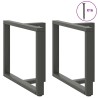 Pieds de table à manger en T 2 pièces Anthracite 90x35x(72-73) cm Acier 568320568320
