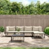 Salon de jardin 6 pcs avec coussins anthracite résine tressée 568321568321