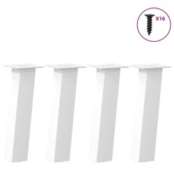 Pieds de table basse 4 pièces Blanc 42 cm Acier 568329568329