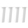 Pieds de table basse 4 pièces Blanc 42 cm Acier 568329568329