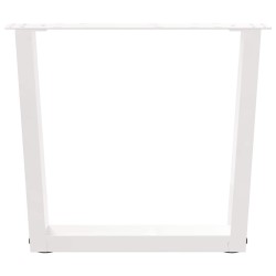 Pieds de table basse en forme de V, 2 pièces, blanc, 50 x (42-43,3) cm, acier 568330568330