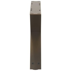 Pieds de table basse 2 pièces Acier naturel 60 x (30-31,3) cm Acier 568332568332