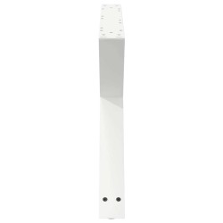 Pieds de table basse 2 pièces Blanc 70 x (42-43,3) cm Acier 568335568335