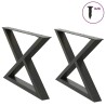 Pieds de table basse 2 pièces Anthracite 70 x (42-43,3) cm Acier 568336568336