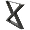 Pieds de table basse 2 pièces Anthracite 70 x (42-43,3) cm Acier 568336568336