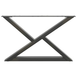 Pieds de table basse 2 pièces Anthracite 70 x (42-43,3) cm Acier 568336568336