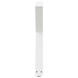 Pieds de table à manger 2 pièces Blanc 70 x (72-73,3) cm Acier 568337568337