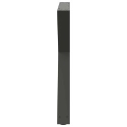 Pieds de table à manger 2 pièces Anthracite 70 x (72-73,3) cm Acier 568338568338