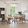 Pieds de table à manger 2 pièces Acier naturel 70 x (72-73,3) cm Acier 568339568339