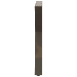 Pieds de table à manger 2 pièces Acier naturel 70 x (72-73,3) cm Acier 568339568339
