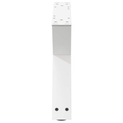 Pieds de table basse 2 pièces Blanc 60 x (30-31,3) cm Acier 568342568342
