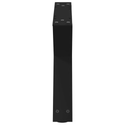 Pieds de table basse 2 pièces Noir 60 x (30-31,3) cm Acier 568343568343