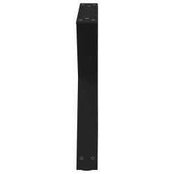 Pieds de table basse 2 pièces Noir 60 x (42-43,3) cm Acier 568349568349