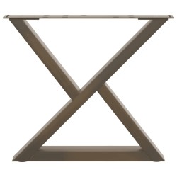 Pieds de table basse 2 pièces Acier naturel 60 x (42-43,3) cm Acier 568352568352