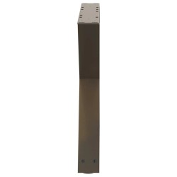 Pieds de table basse 2 pièces Acier naturel 60 x (42-43,3) cm Acier 568352568352