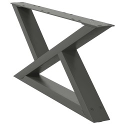 Pieds de table basse 2 pièces Anthracite 70 x (30-31,3) cm Acier 568354568354