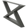 Pieds de table basse 2 pièces Anthracite 70 x (30-31,3) cm Acier 568354568354