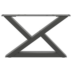 Pieds de table basse 2 pièces Anthracite 50 x (30-31,3) cm Acier 568356568356