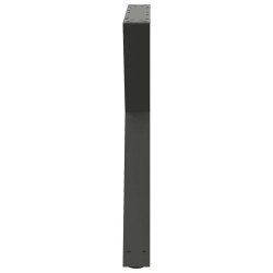 Pieds de table à manger 2 pièces Anthracite 80 x (72-73,3) cm Acier 568357568357