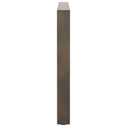 Pieds de table à manger en forme de V, 2 pièces, acier naturel, 100 x (72-73,3) cm 568361568361