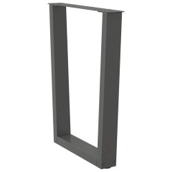 Pieds de table à manger en V 3 pièces Anthracite 70 x (72-73,3) cm Acier 568363568363