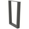 Pieds de table à manger en V 3 pièces Anthracite 70 x (72-73,3) cm Acier 568363568363