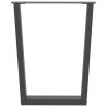 Pieds de table à manger en V 3 pièces Anthracite 70 x (72-73,3) cm Acier 568363568363