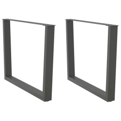 Pieds de table à manger en forme de V 2 pièces Anthracite 100 x (72-73,3) cm Acier 568371568371