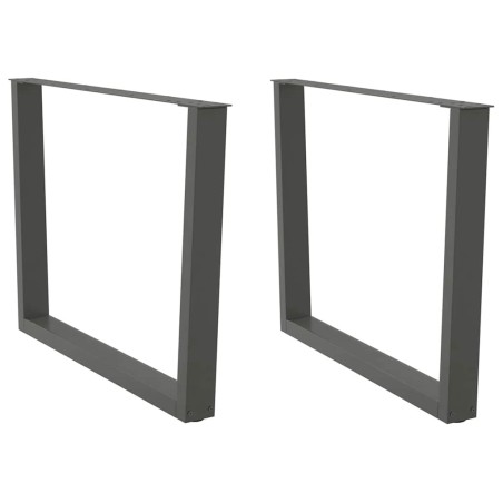 Pieds de table à manger en forme de V 2 pièces Anthracite 100 x (72-73,3) cm Acier 568371568371