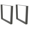 Pieds de table à manger en forme de V 2 pièces Anthracite 100 x (72-73,3) cm Acier 568371568371