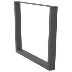 Pieds de table à manger en forme de V 2 pièces Anthracite 100 x (72-73,3) cm Acier 568371568371