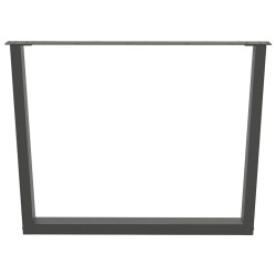 Pieds de table à manger en forme de V 2 pièces Anthracite 100 x (72-73,3) cm Acier 568371568371