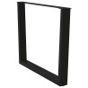 Pieds de table à manger en forme de V, 2 pièces, noir, 100 x (72-73,3) cm, acier 568373568373