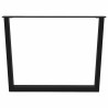 Pieds de table à manger en forme de V, 2 pièces, noir, 100 x (72-73,3) cm, acier 568373568373