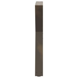 Pieds de table à manger 2 pièces Acier naturel 60 x (72-73,3) cm Acier 568375568375