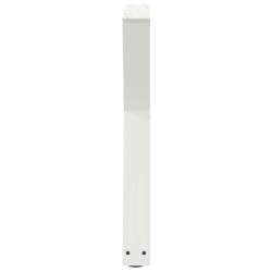 Pieds de table à manger 2 pièces Blanc 50 x (72-73,3) cm Acier 568379568379