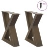 Pieds de table basse 2 pièces Acier naturel 40 x (30-31,3) cm Acier 568385568385