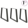 Pieds de table à manger en V 3 pièces Anthracite 70 x (72-73,3) cm Acier 568389568389