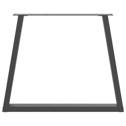 Pieds de table à manger en V 3 pièces Anthracite 70 x (72-73,3) cm Acier 568389568389