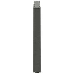 Pieds de table à manger en V 3 pièces Anthracite 70 x (72-73,3) cm Acier 568389568389