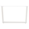 Pieds de table basse en forme de V, 2 pièces, blanc, 70 x (42-43,3) cm, acier 568404568404