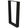 Pieds de table à manger en V 2 pièces Noir 60 x (72-73,3) cm Acier 568405568405