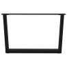 Pieds de table basse en forme de V, 2 pièces, noir, 70 x (42-43,3) cm, acier 568406568406