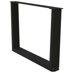 Pieds de table basse en forme de V, 2 pièces, noir, 70 x (42-43,3) cm, acier 568406568406