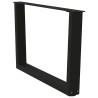 Pieds de table basse en forme de V, 2 pièces, noir, 70 x (42-43,3) cm, acier 568406568406