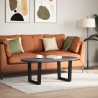 Pieds de table basse en forme de V, 2 pièces, noir, 50 x (42-43,3) cm, acier 568407568407